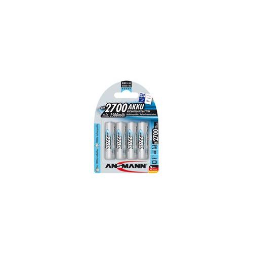 5030842 Ansmann Rechargeable Battery Nickel Metal Hydride 2700 Mah 1.2 V Aa Raised Positive And Flat Negative