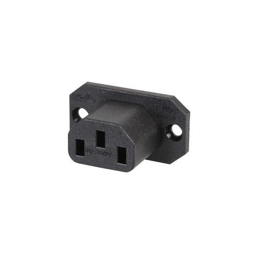 4787.2000 Schurter C13 Iec Appliance Outlet Screw On Panel Mount With 4.8mm Quick Connect Terminals