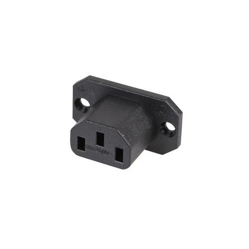 4787.1000 Schurter C13 Iec Appliance Outlet Screw On Panel Mount With 6.3mm Quick Connect Terminals