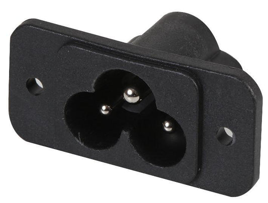 4300.0100 Schurter C6 Iec Appliance Inlet Screw In Panel Mount With Solder Tags