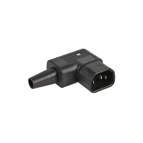 4736.0000 Schurter C14 Rewireable Iec Connector - Right Angle