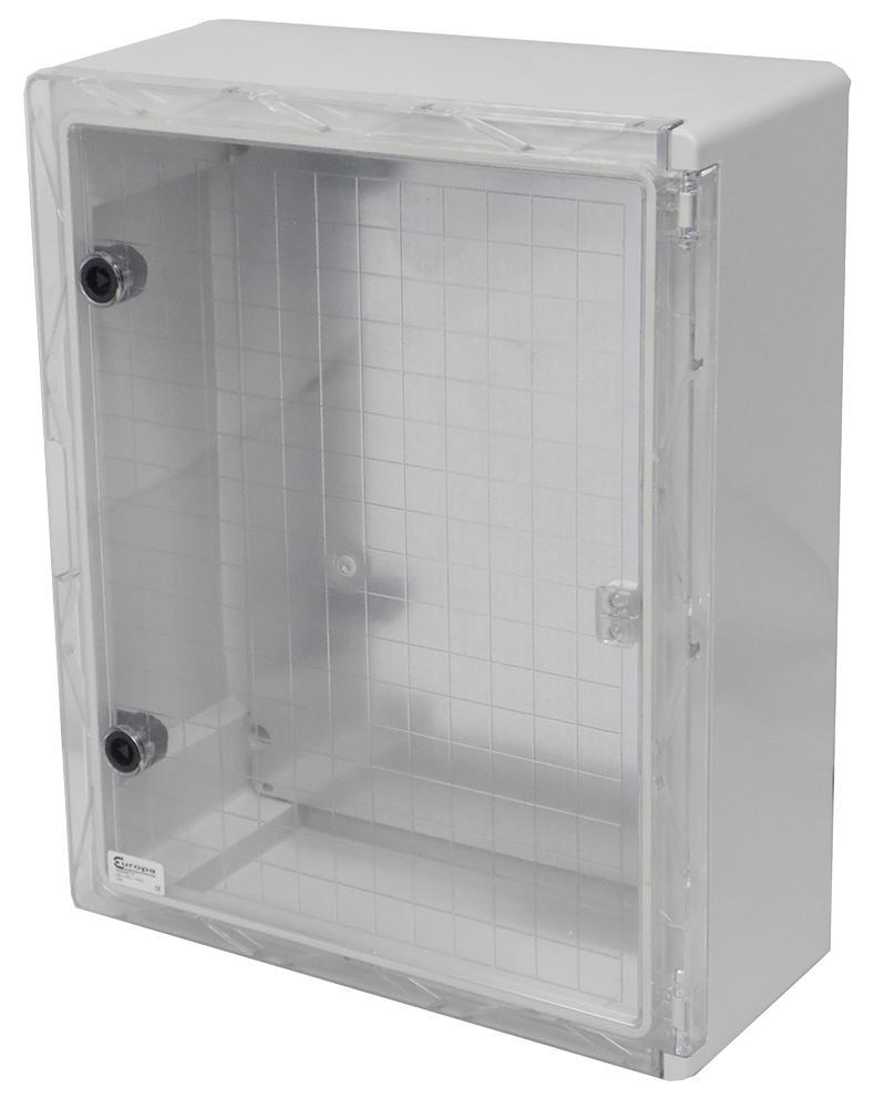 PBE503519C Europa Components Enclosure Wall Mount 500mm 350mm 195mm Abs (Acrylonitrile Butadiene Styrene)