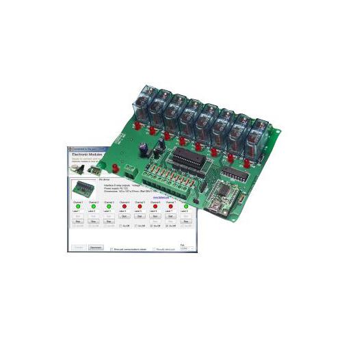 USB.T-102 Cebek Usb Controlled Relay Module 8 Relays