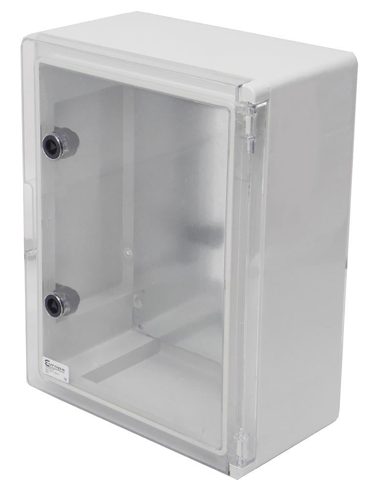 PBE504017C Europa Components Enclosure Wall Mount 500mm 400mm 175mm Abs (Acrylonitrile Butadiene Styrene)