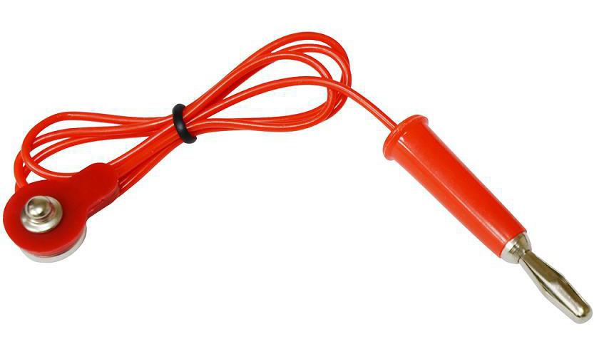 6SCJWBJRED Elenco Snap To Banana Plug Red