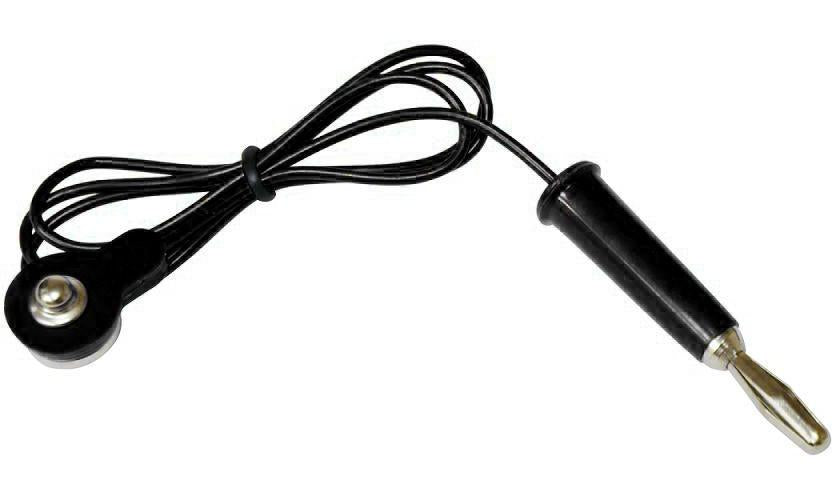 6SCJWBJBLK Elenco Snap To Banana Plug Black