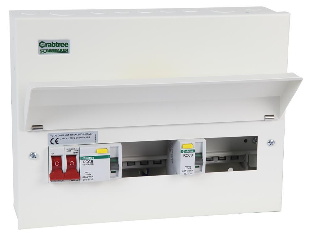 GB6:507/383B Crabtree Starbreaker Metal 80A 30Ma Rccb +7