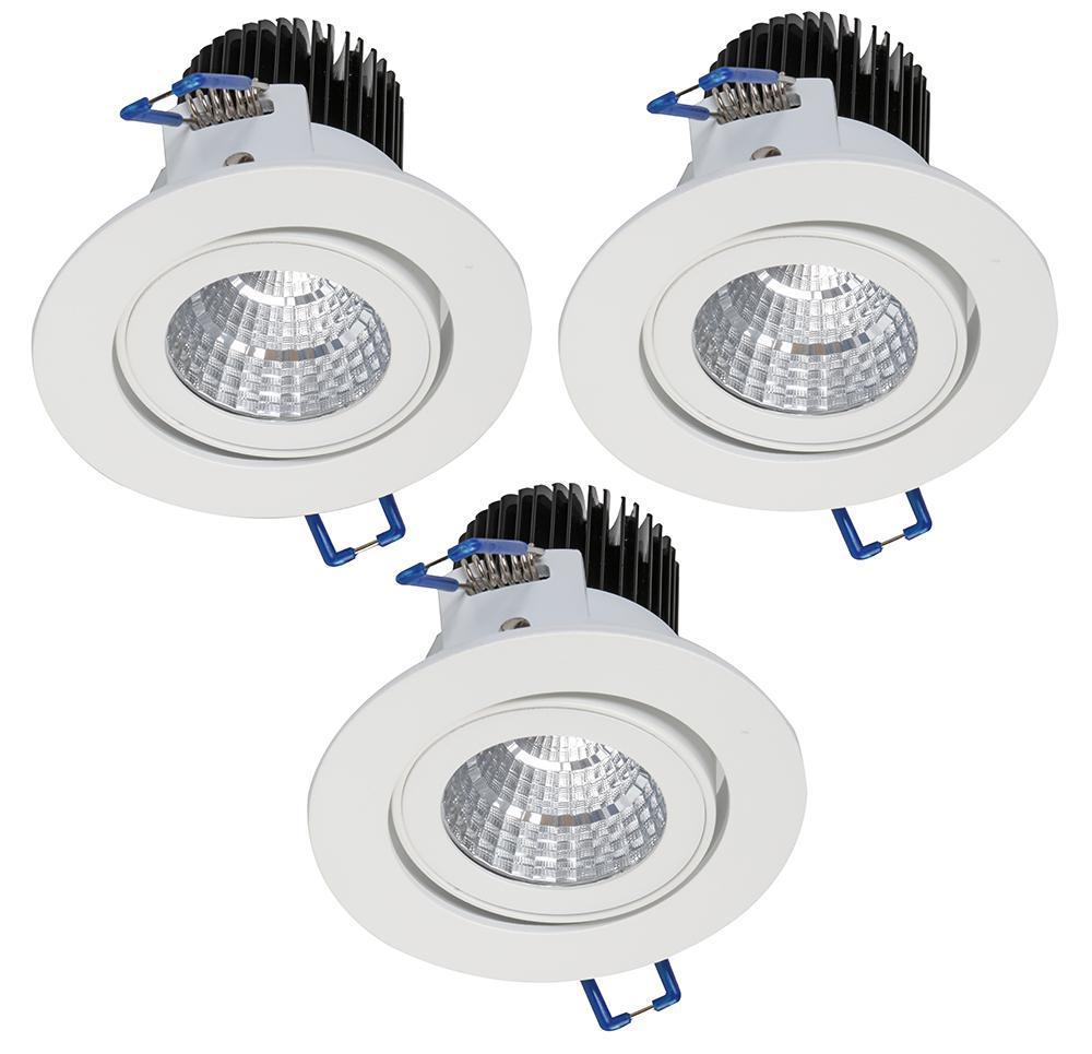 14407 Downlight Led 3 Pack 5W White Tilt