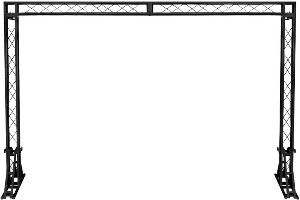 STAN90 Equinox Truss Goalpost System 3X2M Black