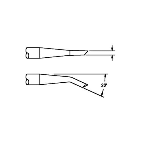 PACE - 1124-0035-P1 - TIP CARTRIDGE, ANGLED MINI-WAV SOLDERING ACCESSORY