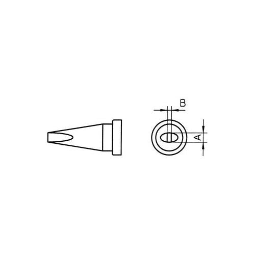 WELLER - LT A - SOLDERING TIPS FOR LEAD FREE, TIP, LT CHISEL 1.6MM