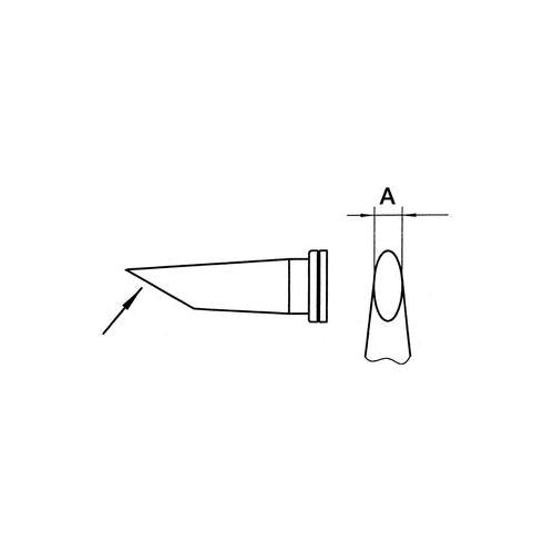 WELLER - LT BB - SOLDERING TIPS FOR LEAD FREE, TIP, LT ROUND SPADE 2.4MM