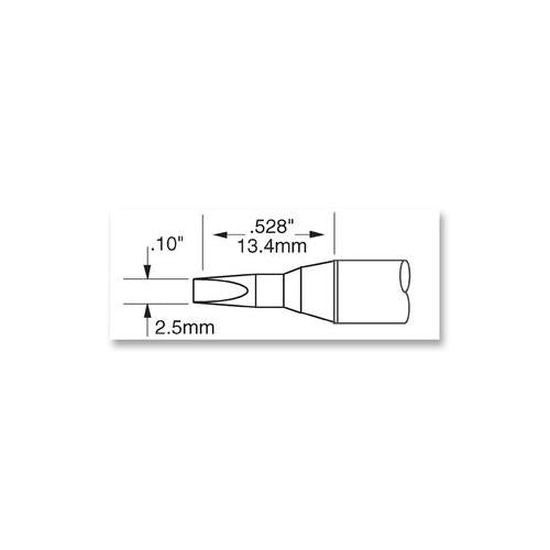 OKI METCAL - SFV-CH25A - TIP, SOLDERING, CHISEL, LONG, 2.5MM