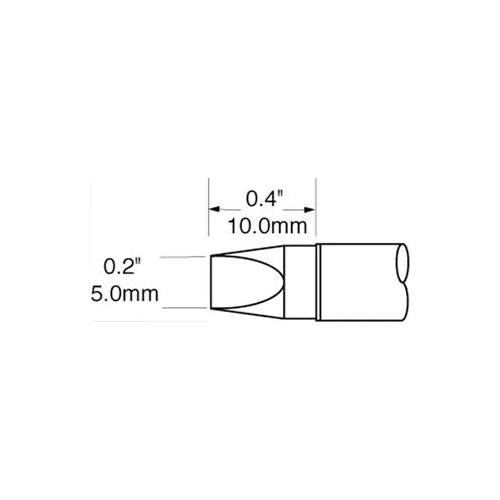 OKI METCAL - SFV-CH50 - SOLDER TIP, CHISEL 30DEG 5.0MM