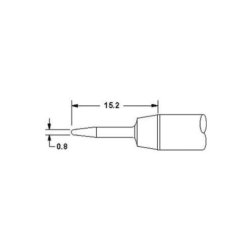 OKI METCAL - SSC-701A - TIP, CONICAL, SHARP, 0.8MM FOR SP200 System