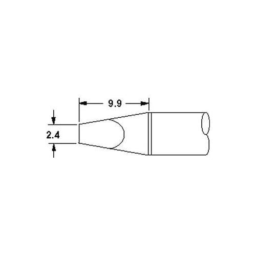 OKI METCAL - SSC-736A - CHISEL TIP, 30DEG, 2.4MM For SP200 System