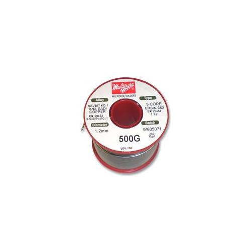 MULTICORE (SOLDER) - DS18 500G REEL - SOLDER WIRE, SAVBIT, 1.22MM, 500G