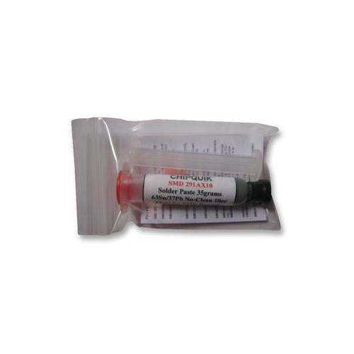 CHIP QUIK - SMD291AX10 - SOLDER PASTE, 63/37, 10CC