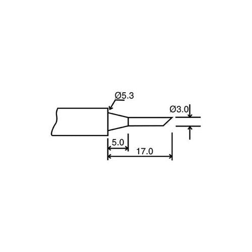 BITC10N3 - 3MM CHISEL TIP FOR IN04680