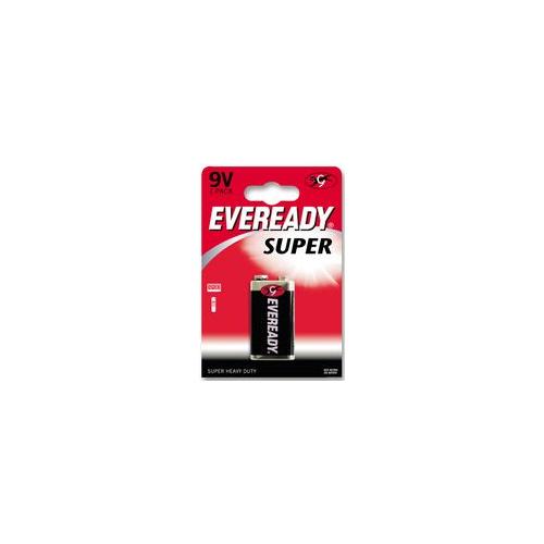 BATTERY, ZINC SUPER HD 9V 1 PACK , EVER READY , 622754