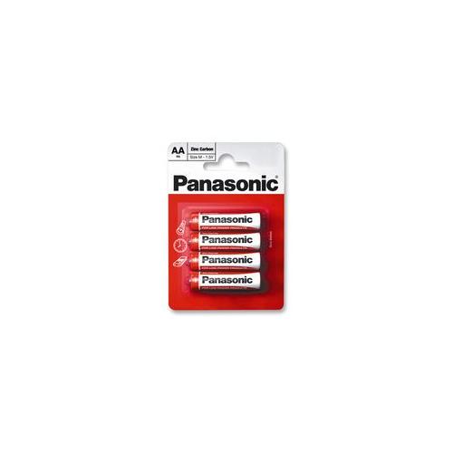 BATTERY, RED ZINC AA 4 PACK , PANASONIC , R6REL/4BP BATTERIES