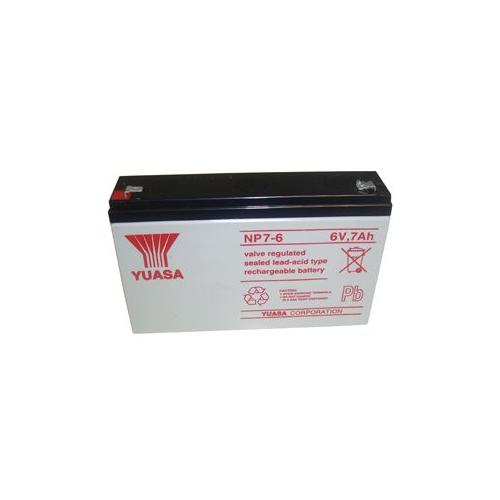 BATTERY, LEAD-ACID 6V 7AH , YUASA , F76