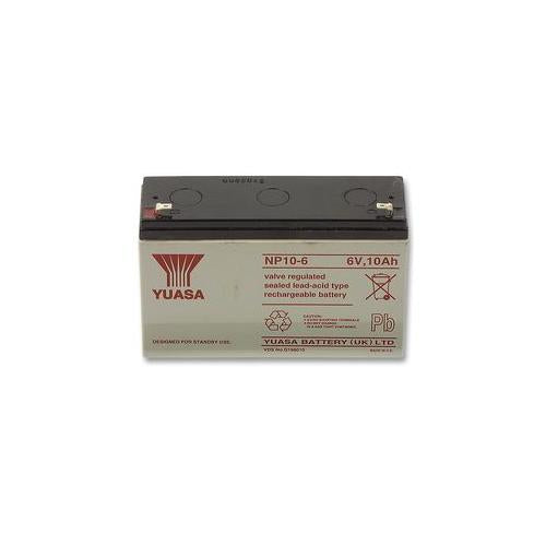 BATTERY, LEAD-ACID 6V 10AH , YUASA , NP10-6