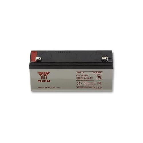BATTERY, LEAD-ACID 6V 2.8AH , YUASA , NP2.8-6