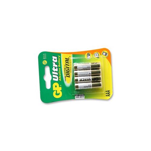 HIGH POWER ALKALINE BATTERY, AAA, 4 PACK , GP BATTERIES , GP24AU-C4