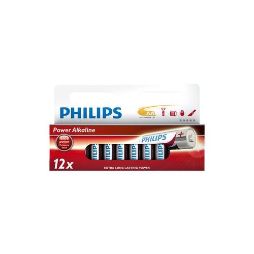 BATTERY, POWER ALKALINE AA 12 PACK , PHILIPS, POWER AA 12PK ,  BATTERIES