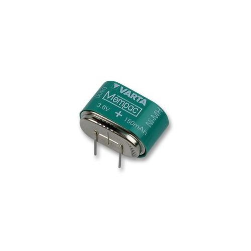 RECHARGEABLE BATTERY, NI-MH MEMPAC PCB 3.6V , VARTA , 3/V150H