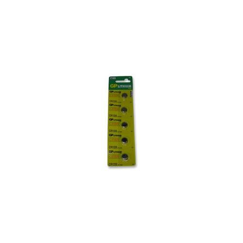 GP BATTERIES - CR1220-C5 - BATTERY, LITHIUM CR1220 3V PACK 5