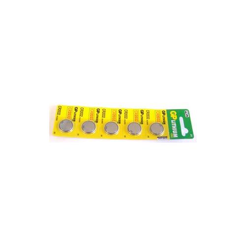 GP BATTERIES - CR2032-C5 - BATTERY, LITHIUM CR2032 3V PACK 5