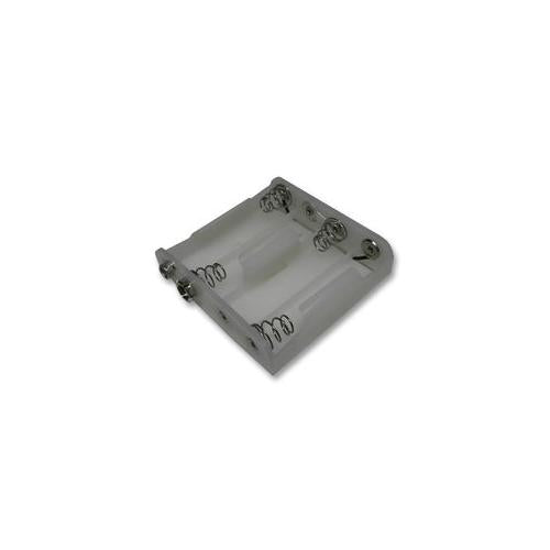 PRO POWER - F007A - BATTERY HOLDER 4XAA WHITE (PACK of 5)