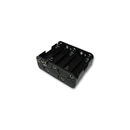 PRO POWER - F008B BLACK SNAP FIT - BATTERY HOLDER 10XAA BLACK (PACK of 5)