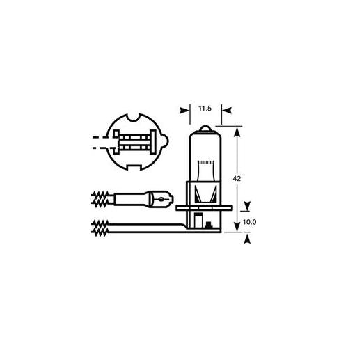 RING - R453 - HEADLAMP CAP - PK22S H3/WATT - 55