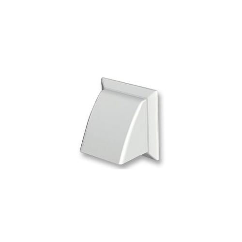 DOMUS - 44932W - COWLED OUTLET, 4" 100MM, WHITE