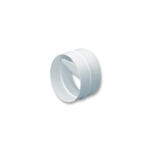 DOMUS - 494 - ROUND PIPE CONNECTOR WITH DAMPER FOR 100MM DUCTING PIPE