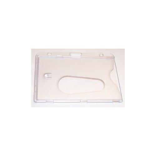 ZU1401 - CLEAR HARD PLASTIC CARD HOLDER