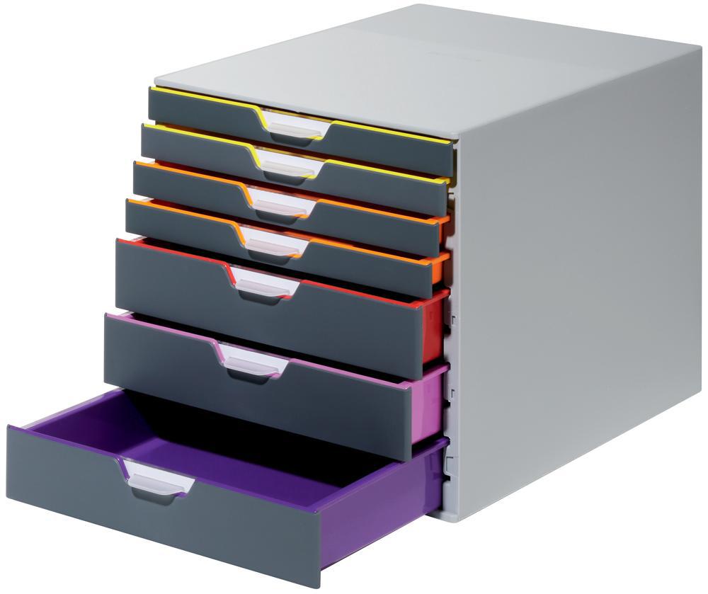 Durable Office Products - 760727 - Varicolor 7 Draw Organiser, 5 Colours