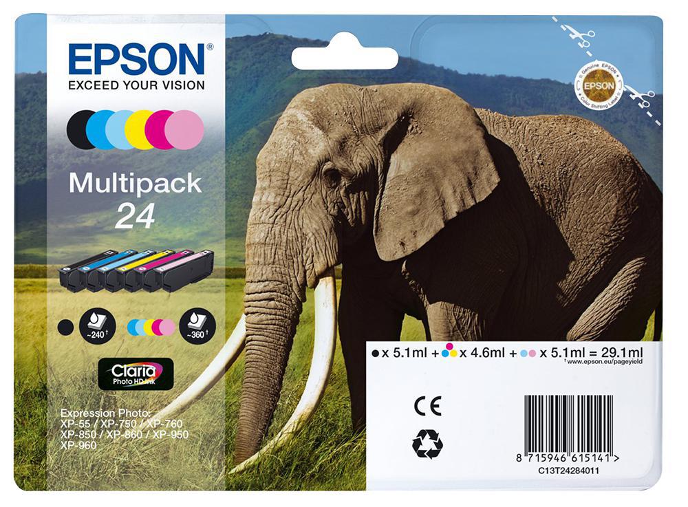 Epson - C13T24284011 - Ink Cartridge, T2428, 6 Colour Multipack