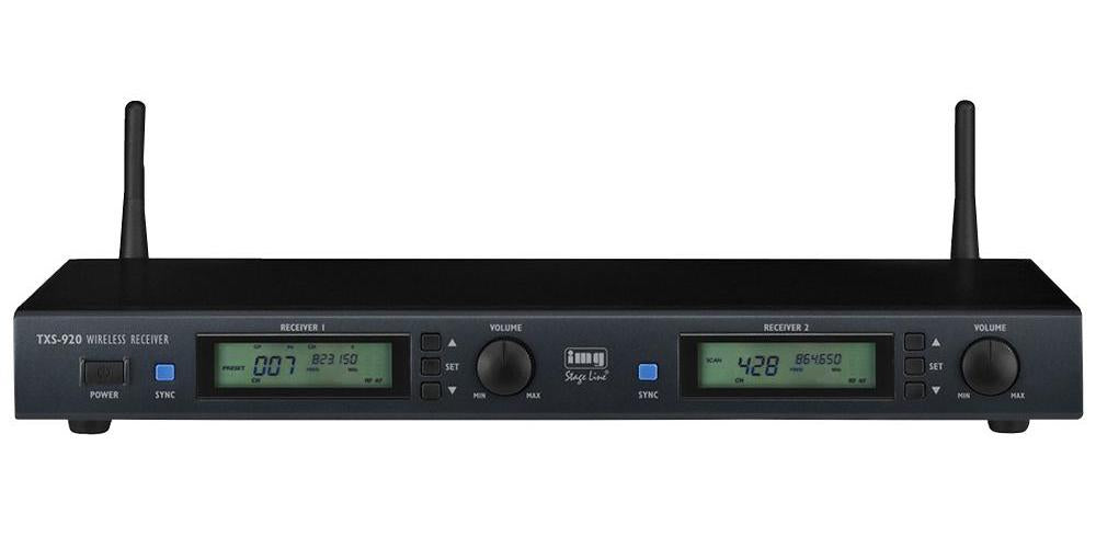 Img Stage Line - TXS-920 - Microphone Uhf Receiver, 2 Channel