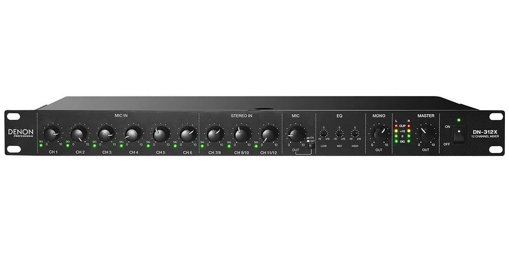 Denon Professional - DN-312X - Line Mixer 12 Channel With Priority