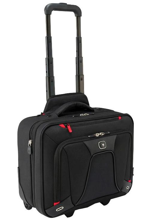 Wenger Swiss Gear Transfer 16" Expandable Wheeled Laptop Case Tablet Pocket Blck