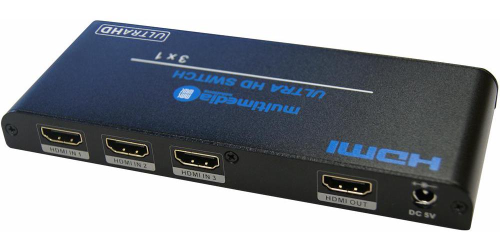 MM20-301B - 3 Way 4k Ultra-hd Hdmi 2.0 Switch, 3d, 4k2k