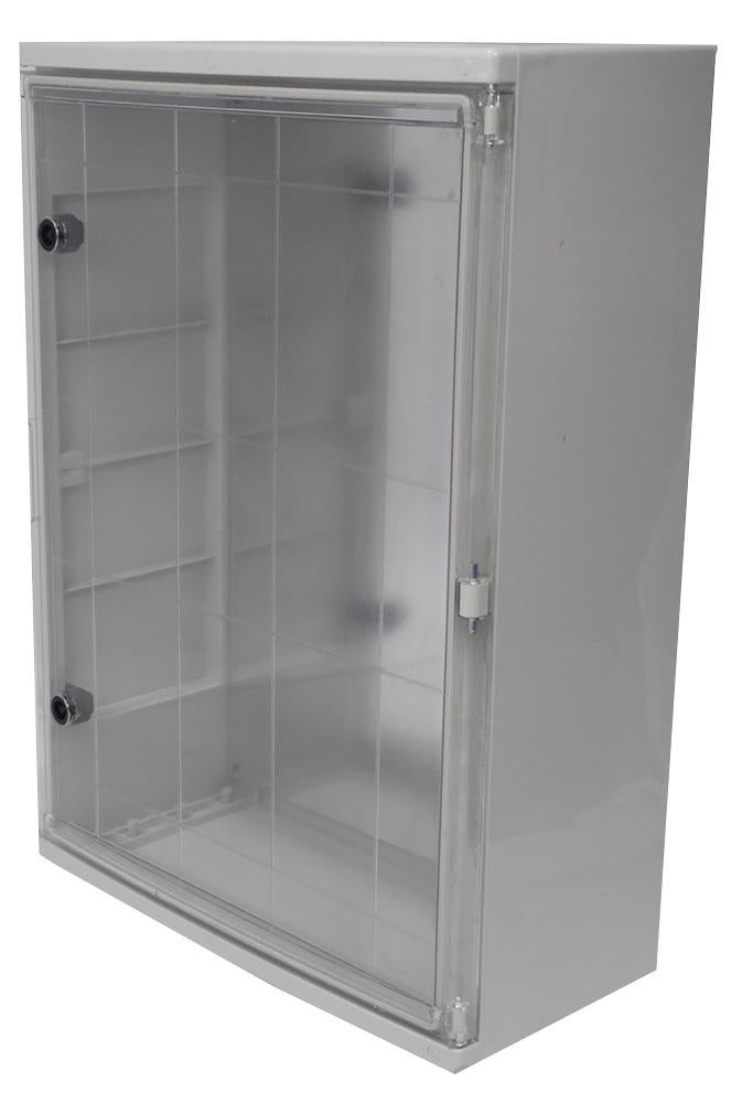 Europa Components Ip65 Insulated Abs Enclosure Grey Clear Door 800x600x260mm