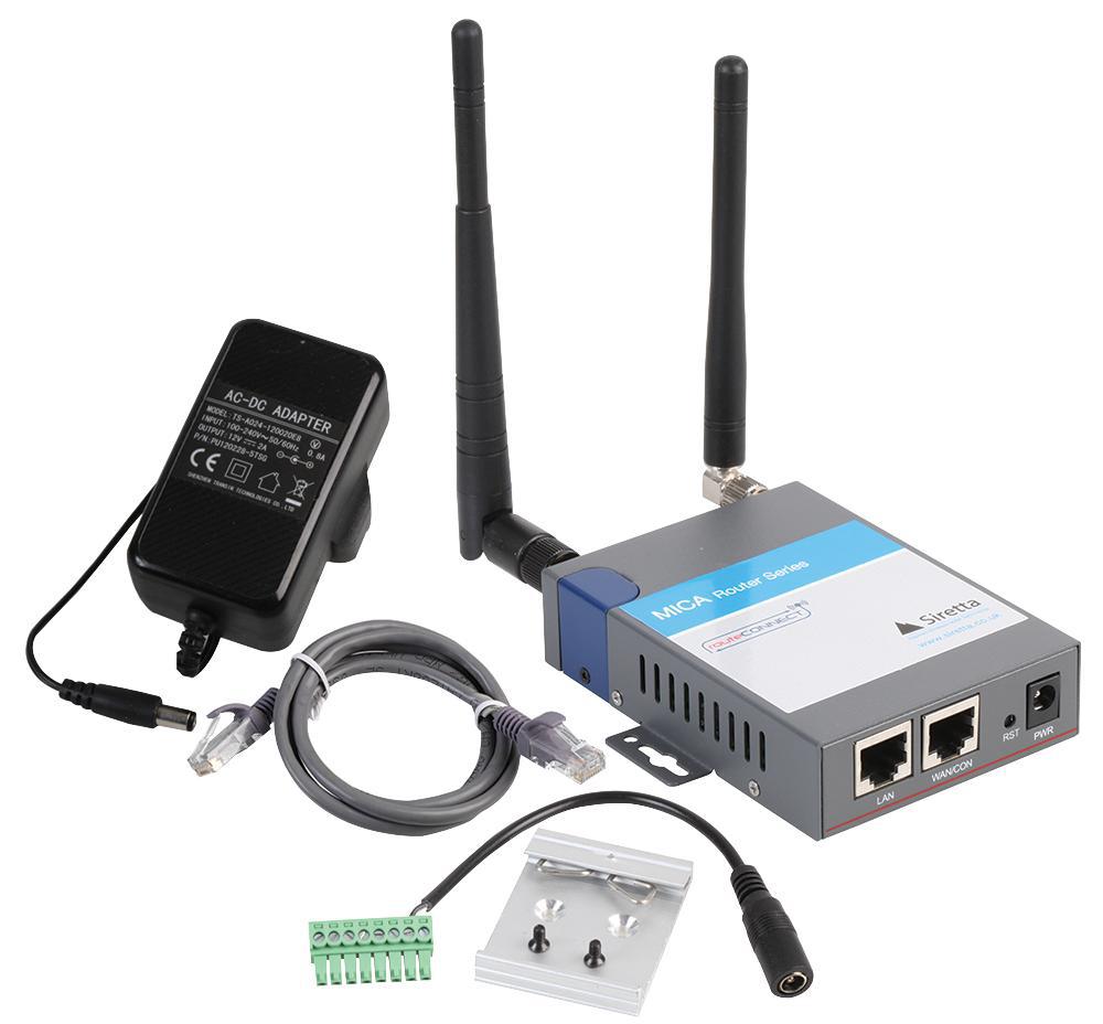 Siretta - QUARTZ-W22-UMTS(EU)+ACC - Router, 3g/umts, Hspa+, 2xsim/rs232/3xio