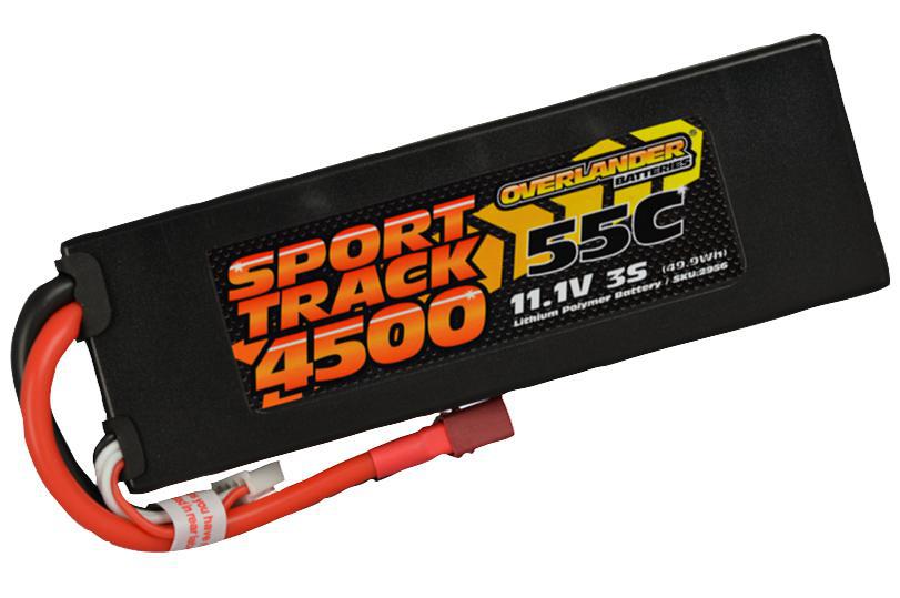 Overlander Sport Track 55c 11.1v 3s 5500mah Li-polymer Battery Pack In Hard Case