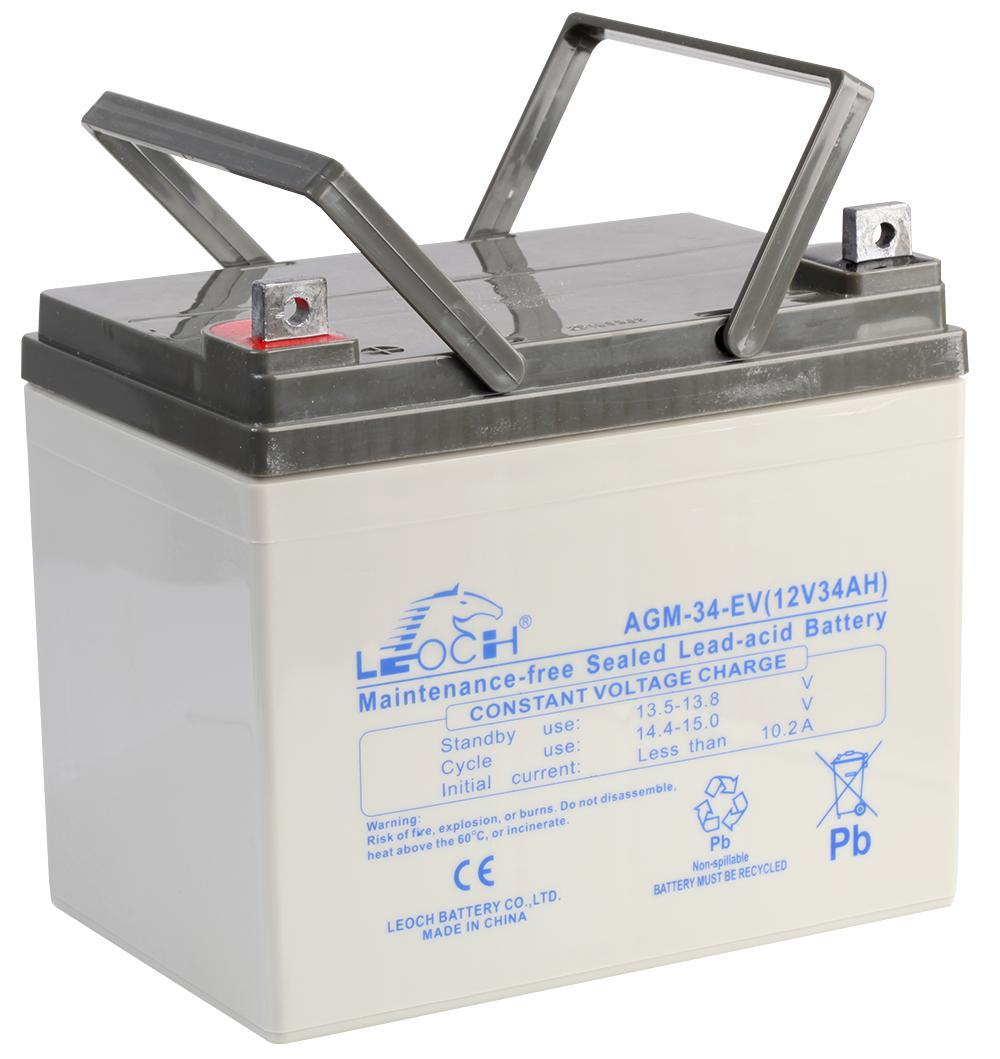 Leoch - AGM-22-EV - Battery, Agm, Lead Acid, 12v 22ah