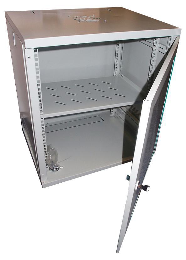 Lms Data 19" Wall Mounted 12u Steel Cabinet In Grey 550x450x600mm (wxdxh)